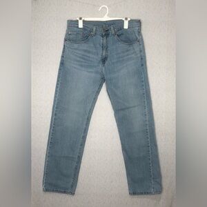 Levis Men's 505 Jeans Actual Size 33x28.5 Light Blue Wash Straight Leg